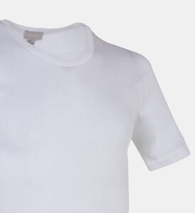 تيشيرت قطن بياقة دائرية مستديرة