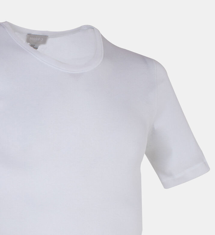 تيشيرت قطن بياقة دائرية مستديرة