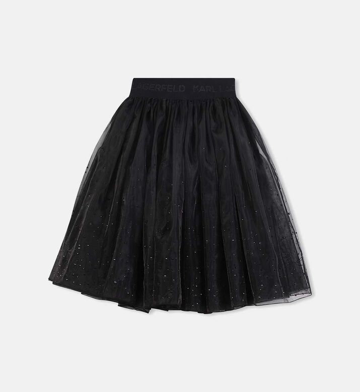 تنورة مزينة بأحجار الراين