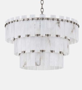 Home Deco and More Alabaster 3-tier Chandelier, Packshot View