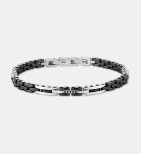Nomination Dark Crystals Silver-tone Matte Links Bracelet, Packshot View