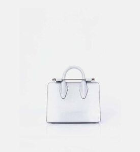 Strathberry Nano Chain Strap Tote Bag, Silver, Packshot View
