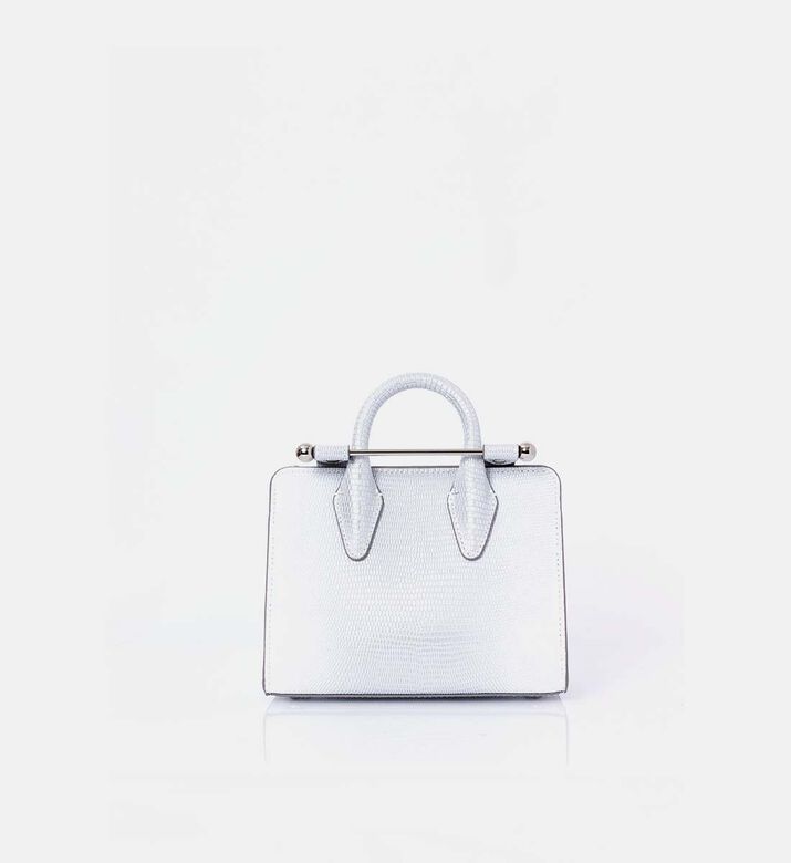 Strathberry Nano Chain Strap Tote Bag, Silver, Packshot View