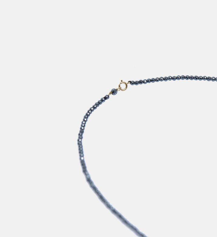 Spinel Gold-tone Round Pendant Necklace