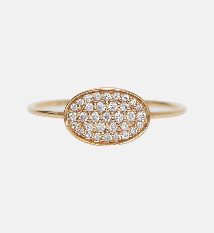 Mini Sequin Diamond Ring - 18k