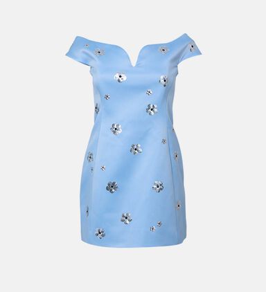Sequin Daisy Embellished Dress