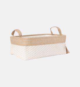 Canvas Jute Storage Basket