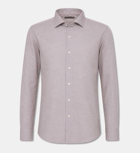 Corneliani Textured Long-sleeve Shirt, Beige, 44, Packshot View