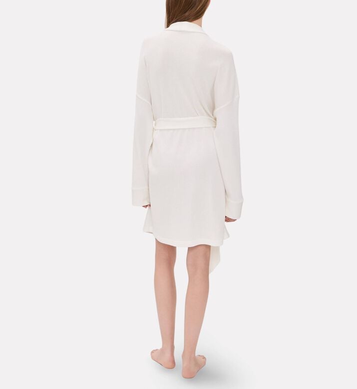 Polo by Ralph Lauren Waffle-knit Belted Robe, Beige, L-xl, Model View
