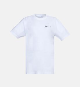 تيشيرت باينفيل مطرز بإبرة مزدوجة