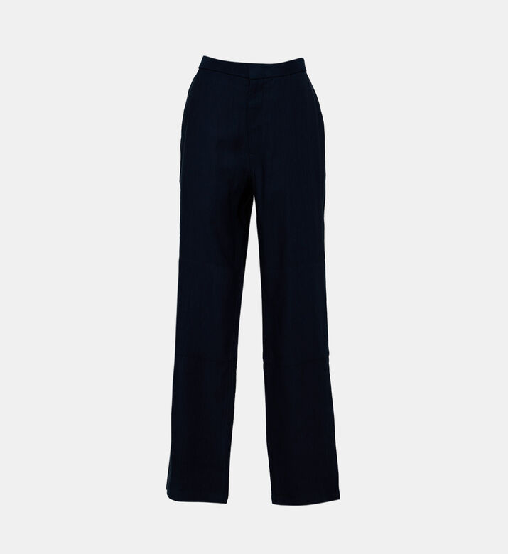 بنطال عالي الخصر بقصة عادية