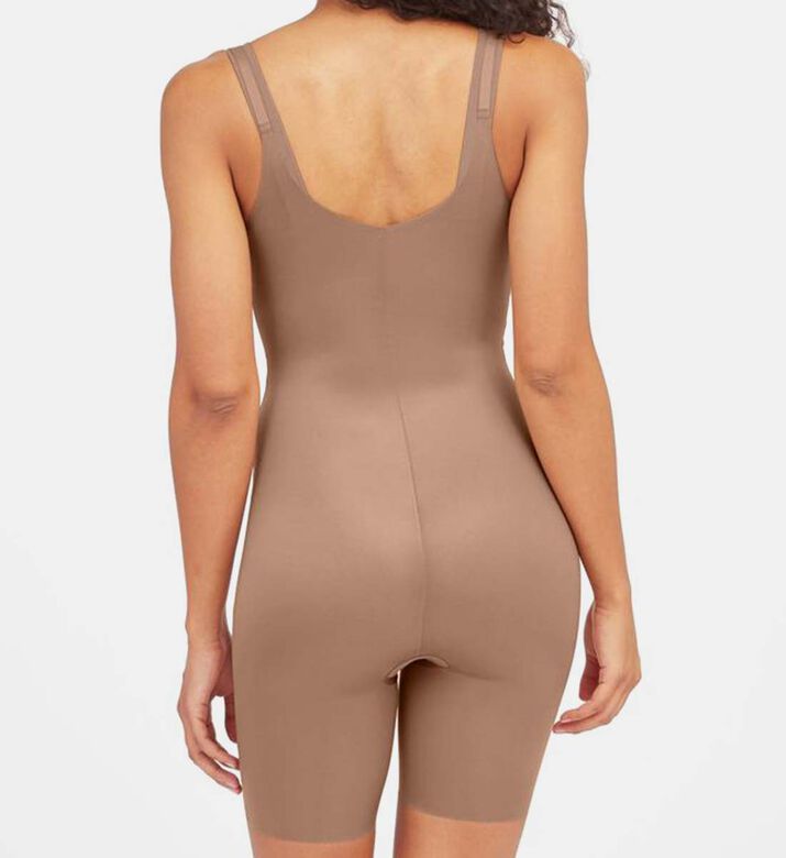 Open Bust Mid Thigh Bodysuit