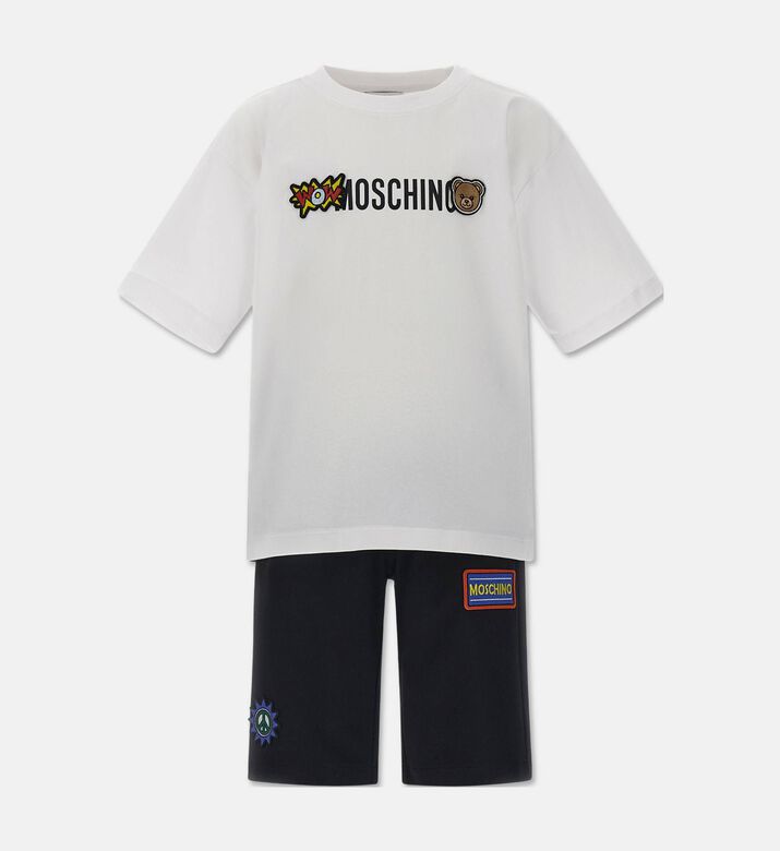 Moschino BKT Bear Patches 2-piece Short Set, Packshot View