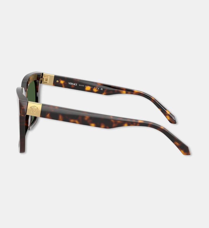 Versace Square-shaped Acetate Havanna Sunglasses, Packshot View