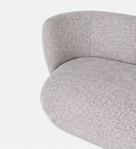 Home Deco and More Lectus Serpentine Lounge Sofa, Grey, Packshot View
