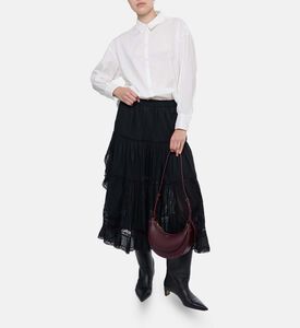 Sea NY Nara Crocheted Vest Long-sleeve Shirt, Model View