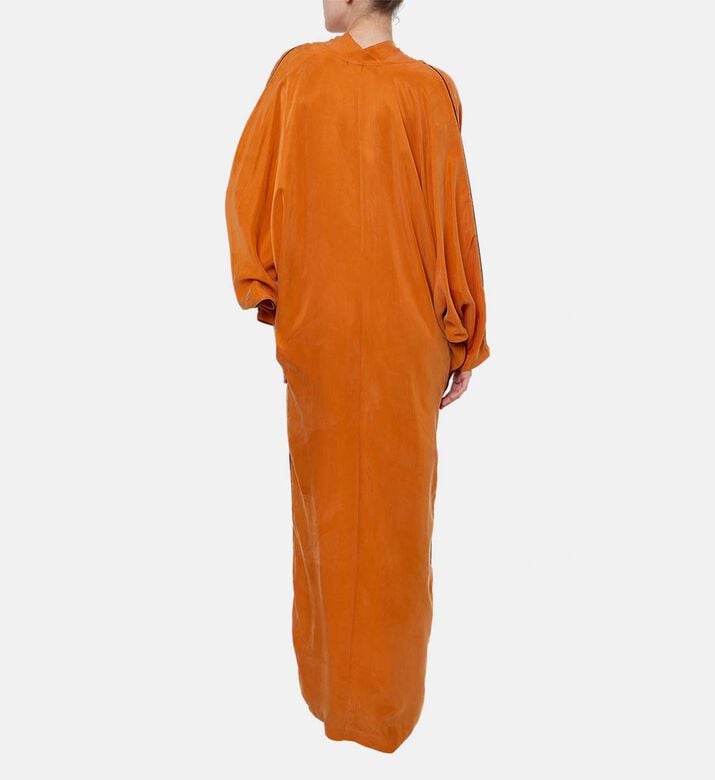 Niluu Front Slit Wide Sleeve Dress, Model View