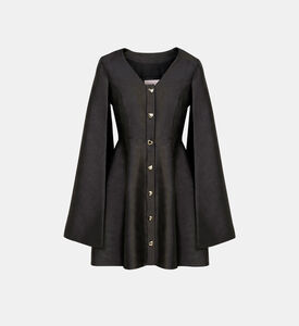 Fitted-waist Flared Blouse