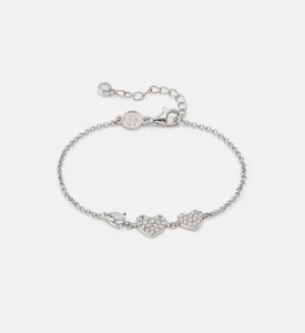 سوار لوسنتيسيما فضي بقلب زركونيا مكعب