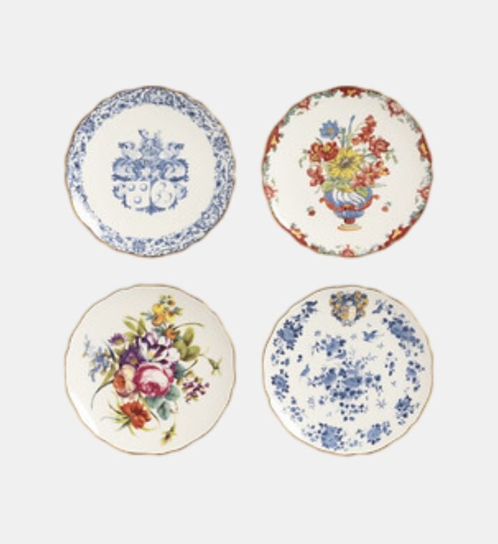 All-over Print Round Plate Set-4