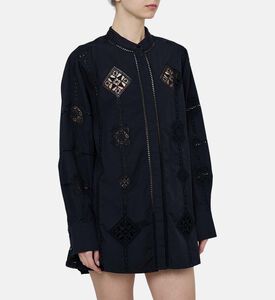 Soeline Embroidered Button-down Shirt