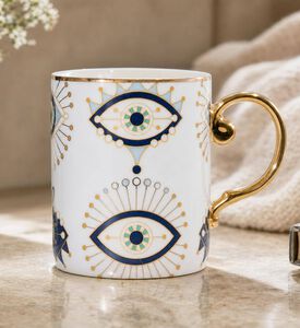 Home Deco and More Evil Eye Printed Mug, Model View
