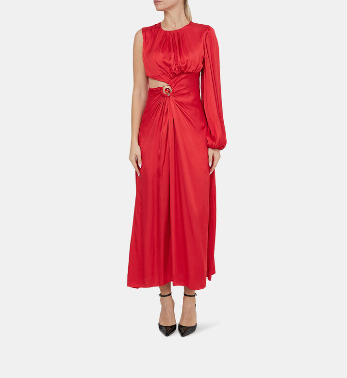 One-shoulder Cut-out Maxi Dress One-shoulder Cut-out Maxi Dress