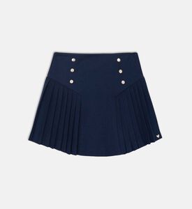 تنورة واسعة بطيات جانبية