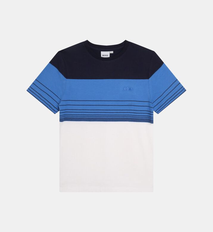 Cotton Jersey Tri-color T-shirt