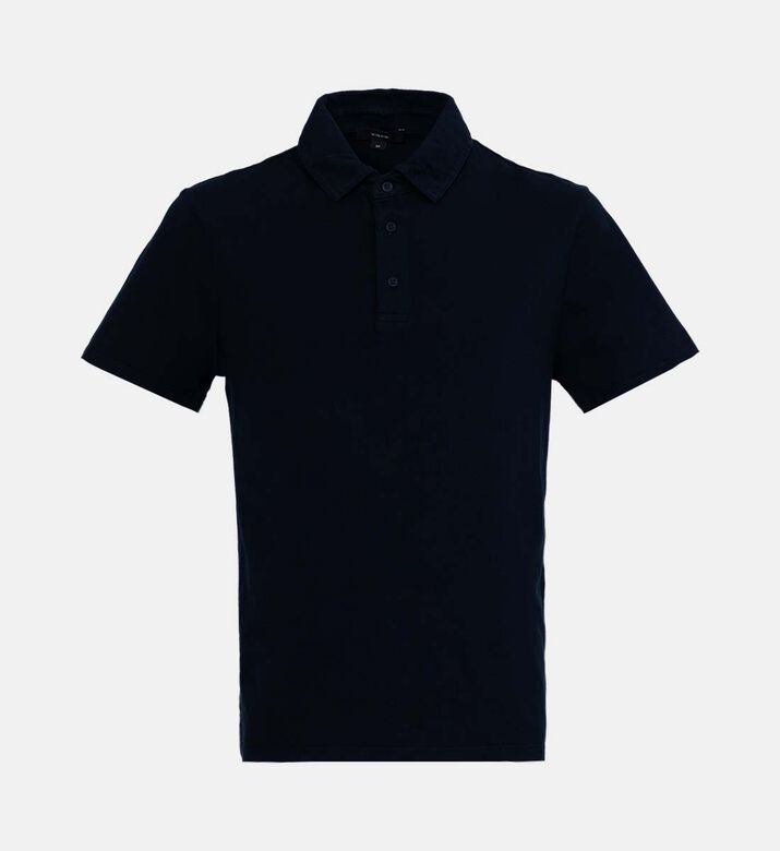 Structured Collar Short-sleeve Polo Shirt