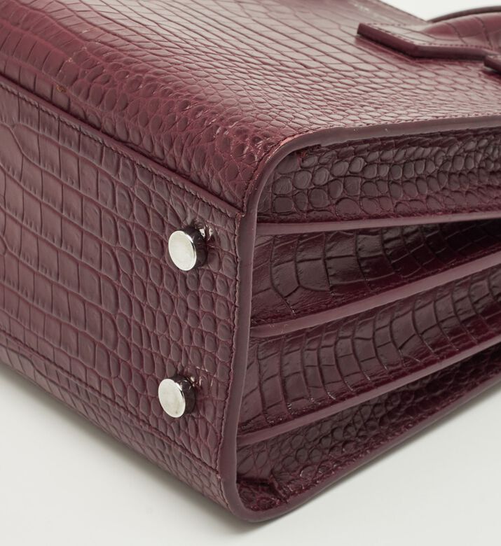 Yves Saint Laurent Saint Laurent Croc-embossed Leather Classic Tote Bag, Packshot View