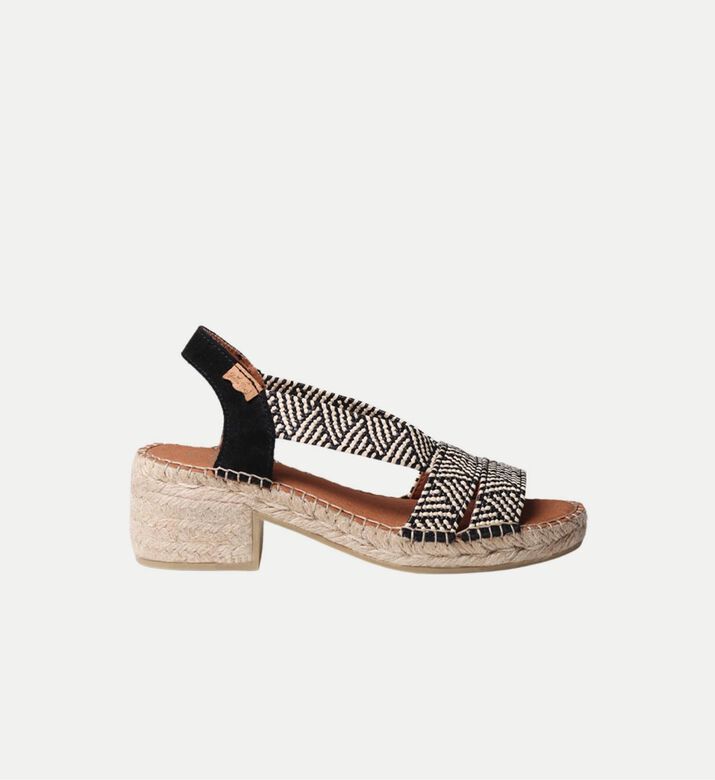 Dalyn Raffia Leather Platform Wedge Sandals