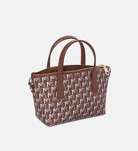 حقيبة يد صغيرة بطبعة لوغو الماركة