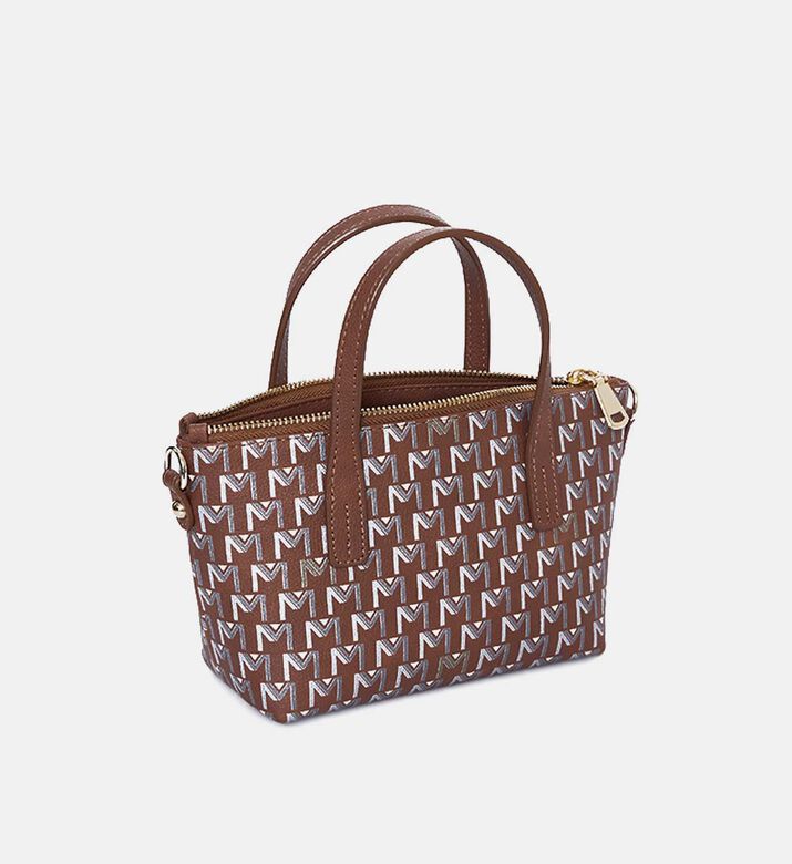 حقيبة يد صغيرة بطبعة لوغو الماركة