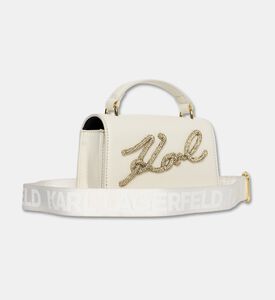 Karl Lagerfeld Cursive Logo Hardware Top Handle Bag, Packshot View