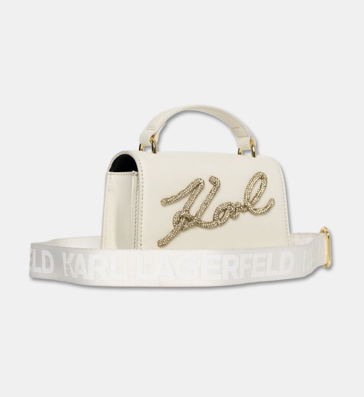 Karl Lagerfeld Cursive Logo Hardware Top Handle Bag, Packshot View