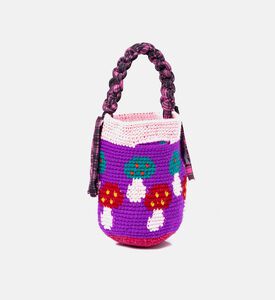 حقيبة كروشيه بشكل فطر