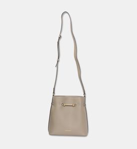 Strathberry Corda Smooth Leather Bucket Bag, Taupe, Packshot View