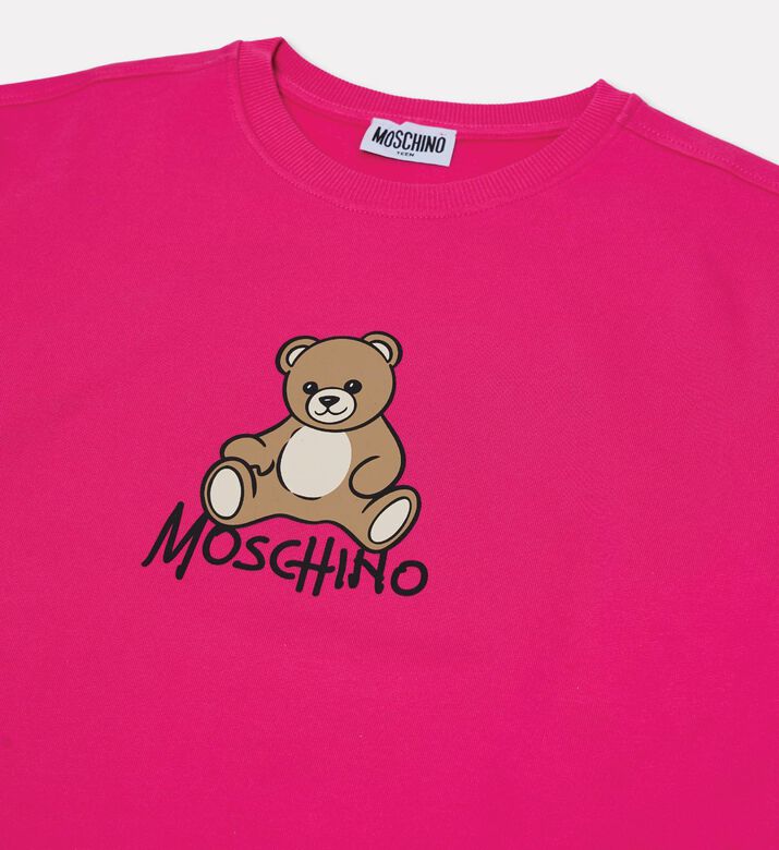 Moschino Kids Logo Bear Sweatshirt Dress, Packshot View
