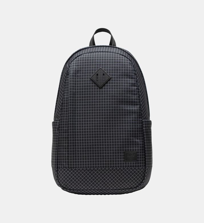 Grid Design Diamond-detail Padded Straps Backpack