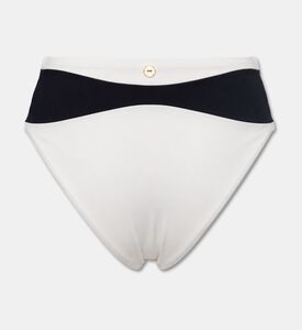 Palmacea Contrast Trim High-rise Bikini Bottoms, Packshot View