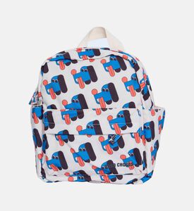 Bobo Choses All-over Dogs Pattern Front-zip Pocket Backpack, Packshot View
