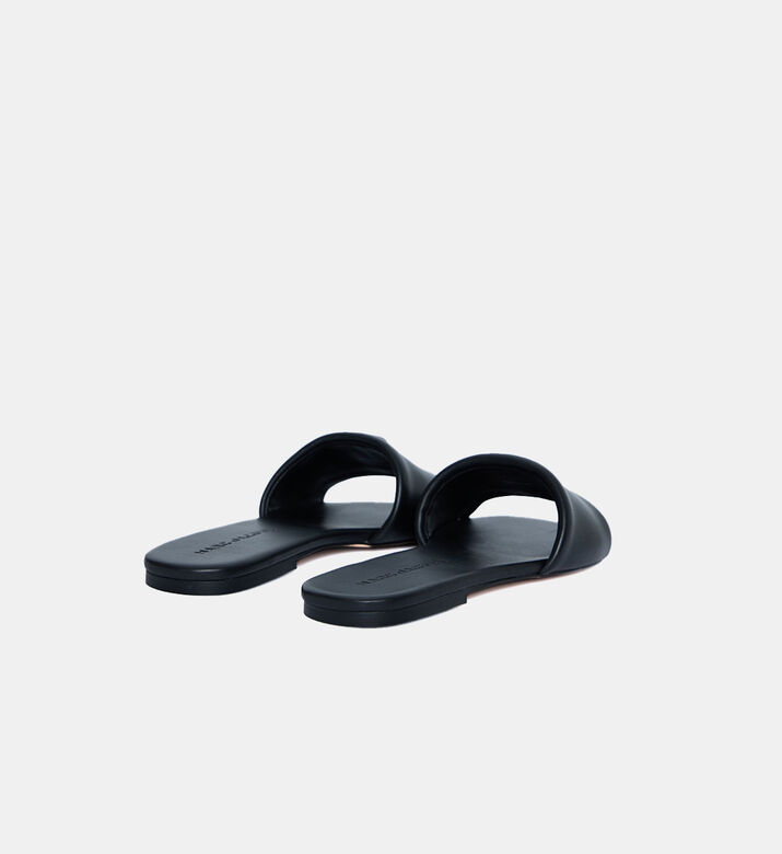 Marc Jacobs Leather Slide-on Sandal, Black, Eu-38, Packshot View