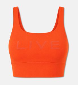 LIVE! Sleeveless Regular-fit Tank Top, Orange, L, Packshot View