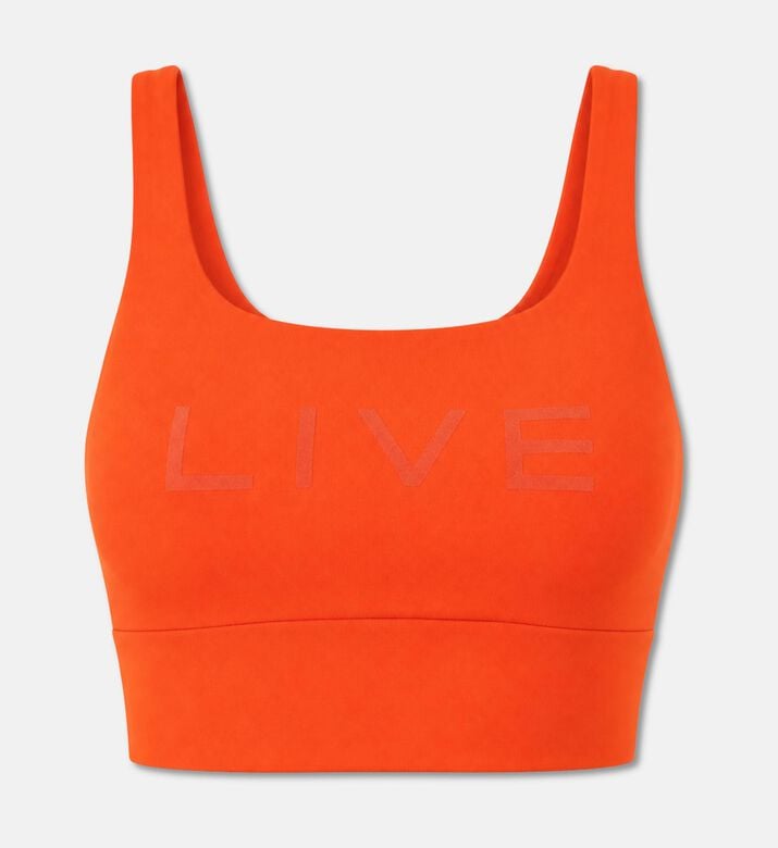 LIVE! Sleeveless Regular-fit Tank Top, Orange, L, Packshot View