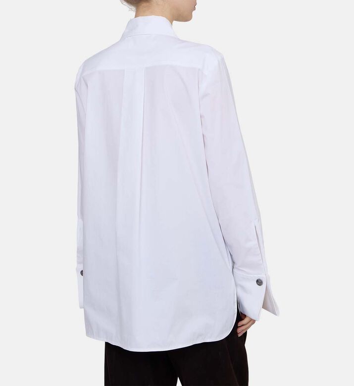 Wide Long-sleeve Oversized Shirt