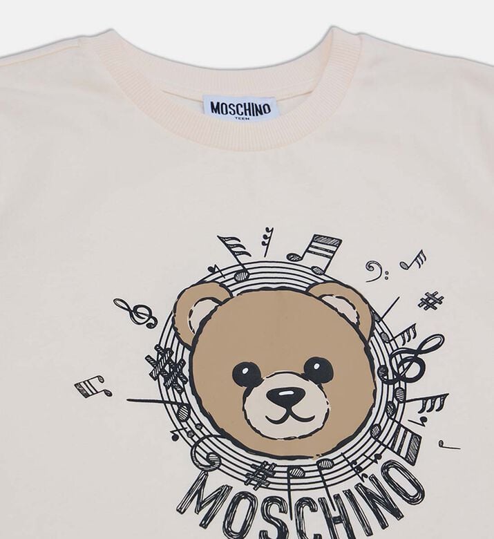 Moschino BKT Teddy Bear Graphic T-shirt, Ivory, 10y, Packshot View