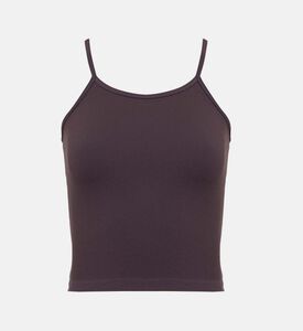 بلوزة بدون أكمام محبوكة بدون درزات