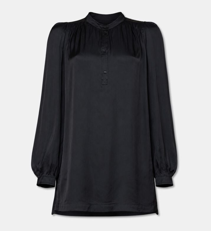 Zadig et Voltaire Ritchin Satin Maxi Dress, Black, S, Packshot View