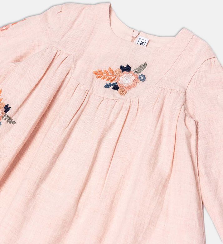 Cotton Floral-embroidery Dress Cotton Floral-embroidery Dress